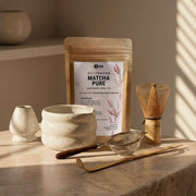 Matcha sæt med al tilbehør (50g Matcha pose)