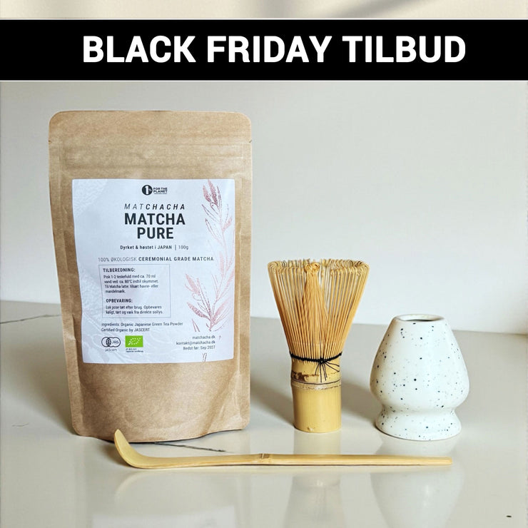 Matcha tea set (30g matcha, whisk, spoon and whisk holder)