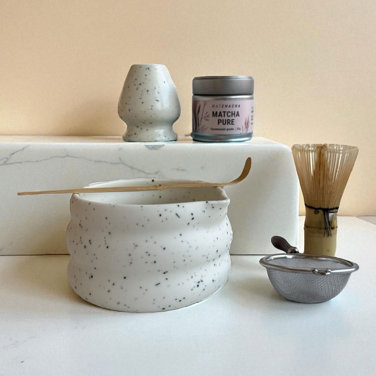 Matcha sæt med al tilbehør (30g Matcha)