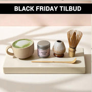 Matcha sæt med håndlavet keramikkop (matcha, kop, piskeris, ske og holder)