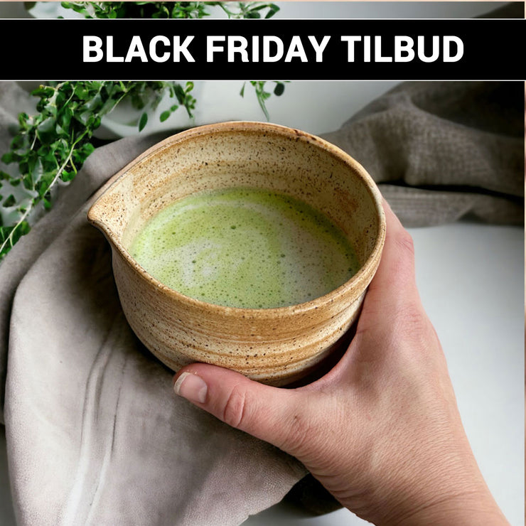 Handmade ceramic bowl without pouring spout